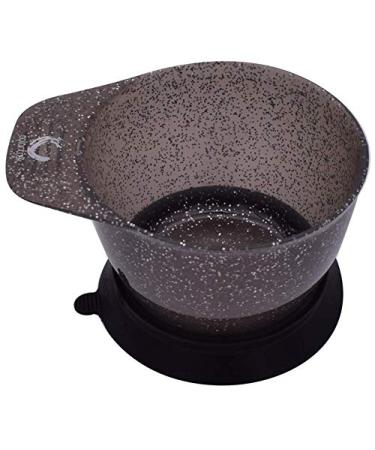 Colortrak Galaxy Glitter Bowls With Suction Cup Holder for Hair Coloring Process - Includes Removable Suction Rings for Functionality and Stability for Professionals and Salonists, 2-Pack
