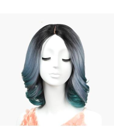 SHIYID Synthetic Hair Wigs For Black Women Wavy Short Lace Wigs african american Synthetic Wig