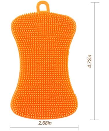 3PCS OstWony Silicone Dish Sponges - Durable Food-Grade Kitchen Sponge Set - Buy Online on SooperMarket.com