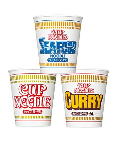 Nissin Japanese Cup Noodles Ramen Seafood Curry Soy Sauce 10pcs Set Japan Noodles