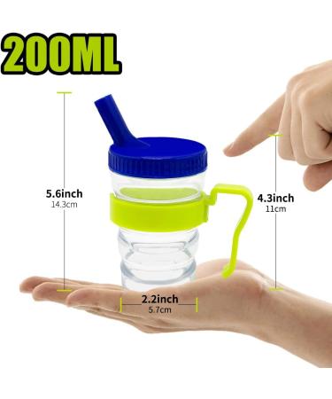 Kirimon Flow Control Spill Proof Cup with Two Style Lids - Spill-Resistant  Leak-Proof Break-Proof Feeding Cup for Elderly Disabled and Adults - Buy Online on SooperMarket.com
