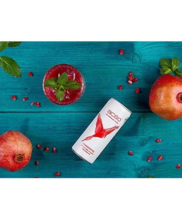 Buy Ac o Pomegranate Mint - Organic Guaran Drink (12 250ml Cans) | Low-Calorie Vegan Refreshment 3 Deposit Included - Buy Online on SooperMarket.com