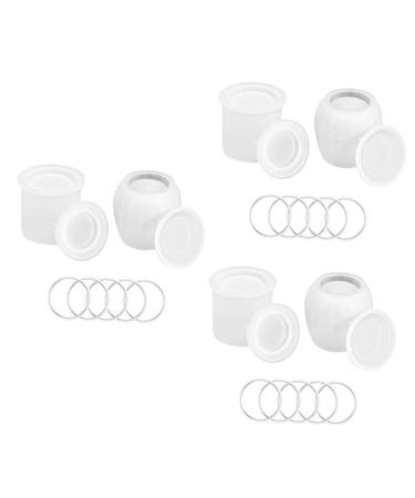 EXCEART 3 Sets Sealed Can Mold Bottle Crafts Silicone Molds Decorative Bowls DIY Pot Storage Box Epoxy As Shownx3pcs 10.50X10.50X10.10CMx3pcs