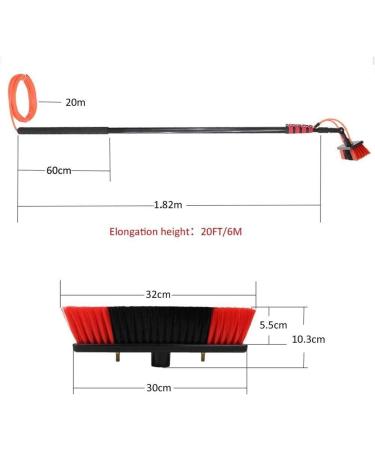 photovoltaic cleaner window cleaning pole Photovoltaic Panel Cleaning/Window Clean 6M-9M Water Fed Telescopic Brush/Extendable Cleaner Conservatory Roof Cleaning Tools 20FT/6M (Size : 5.4m/1 5.4m/17.7ft - Buy Online on SooperMarket.com