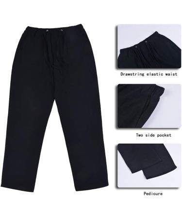 Men's Casual Loose Fit Beach Pants - Lightweight Cotton Summer Trousers for Yoga & Leisure - Buy Online on SooperMarket.com