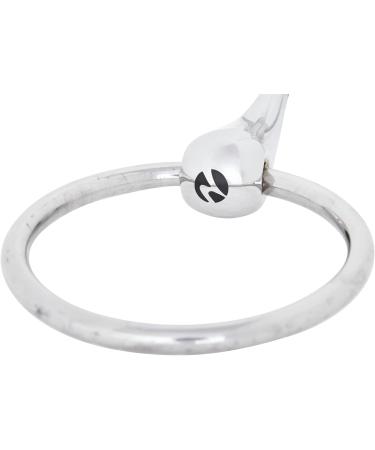 Busse Stainless Steel Snaffle Bit 18 mm - Double Jointed 12.5 | Premium Equestrian Gear for International Shipping - Buy Online on SooperMarket.com