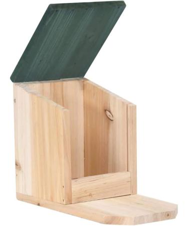 vidaXL 4x Firwood Squirrel Houses Garden Forest Wild Animals Wooden Holder Squirrel Peanut Butter Feeder Food House Feeding Station Box - Buy Online on SooperMarket.com
