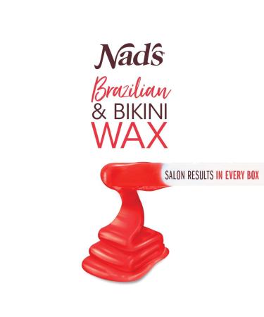 Nad's Brazilian & Bikini Wax Kit for Women - Coarse Hair Removal - At-Home Body Waxing with Hard Wax, Oil Wipes, and Spatula - Buy Online on SooperMarket.com