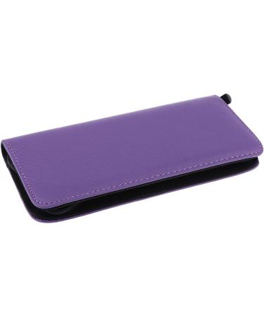 Pro Hair Stylist Scissor Pouch Case for Hairdressers Salon Tools Holster Bag Soft Fabric Roll-Up Organiser - Purple as described - Buy Online on SooperMarket.com