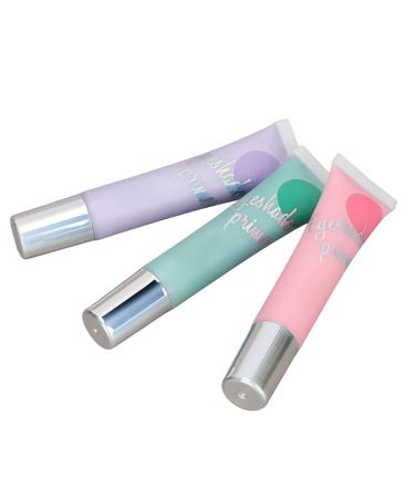 Eyeshadow Base Waterproof Long Lasting 3pcs Eyeshadow Primer 15ml/pc for Daily Makeup for Girls