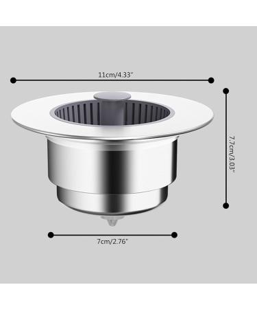 Upgraded Sink Filter Bathroom Shower Hair Filter Catch Drain Cover Kitchen Sink Plug Strainer Hole Easy Waste Disposal Sink Size Basket - Buy Online on SooperMarket.com