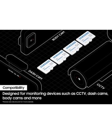 SAMSUNG PRO Endurance 128GB MicroSDXC Memory Card - Dash Cam, Body Cam, Security Camera - Class 10 U3 V30 | MB-MJ128KA/AM - Buy Online on SooperMarket.com