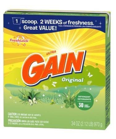 procter & gamble 27832 Gain 34 OZ 30 Use Original Scent Powder Detergent