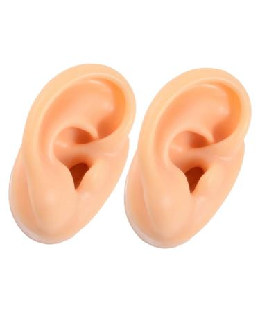Leg Strap 4 Pcs Silicone Ear Model Body Jewelry Ear Jewelry Massage Silicone Mold Foley It Band Strap Fake Ears Silicone Artificial Ear Mold Silicone Body Parts Piercing Ear 6x4.8x4cmx2pcs Light Yellowx2pcs