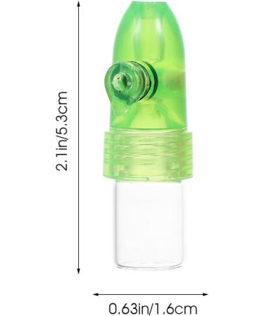 PACKOVE 4pcs Pills Organizer Glass Pills Bottles Travel Outdoor Pills Bottles Portable Pills Cases for Outdoor Camping Travel Assorted Color 1 5.30X2.00X1.60CM - Buy Online on SooperMarket.com