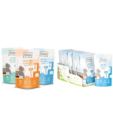 Mjamjam Mjamjam - Mix Package IV 12 x 125g 1 -pack (1 x 1.5 kilograms) & premium wet food for cats - squeezing - delicate duck & poultry on delicious carrot 12 x 125 g) bundle with wet food for cats duck