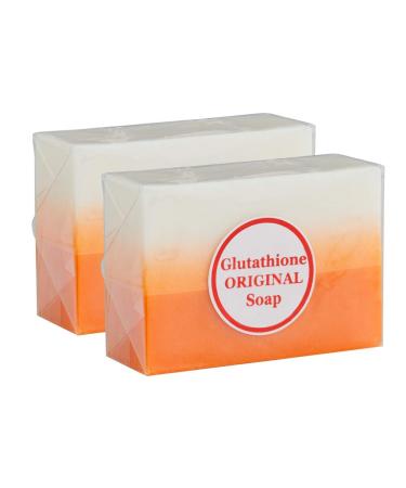 Glutathione & Kojic Acid Original Dual Soap - For Flawless Glowing Skin (2 Bars)