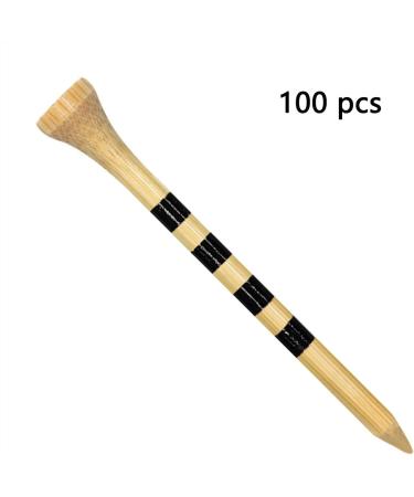 Zivisk Wooden Golf Tees 3-142-342-181-12 Available100 Count Bamboo Tee Golf (Natural Color White Black Green Blue Red Pink) 3 14 inch Natural Color - Buy Online on SooperMarket.com