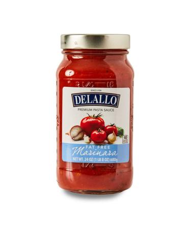 DeLallo Premium Pasta Sauce, Fat Free Marinara, 24-Ounce Glass Jars, 6-Pack 1.5 Pound (Pack of 6)