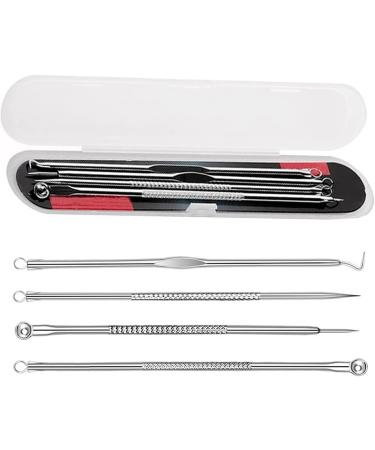 U-K Newest Dual Heads Acne Needle Blackhead Blemish Squeeze Pimple Extractor Remover Spot Cleaner Beauty Skin Care Tool 4pcs/set - Buy Online on SooperMarket.com