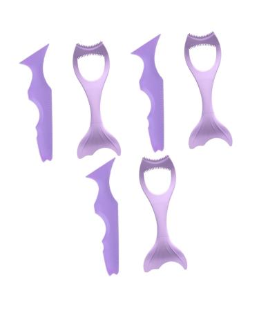 MAGICLULU 6 Pcs Silicone Eyeliner Make up Aid Make up Stencils Makeup Eyeliner Purple Cosmetic