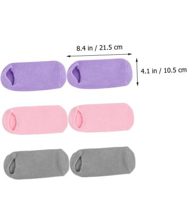 minkissy 3 Pairs Foot Gel Socks Non-slip Cosmetic Miss Vegetable Gel - Buy Online on SooperMarket.com