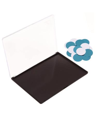 Allwon Large Magnetic Empty Eyeshadow Palette with 20 Metal Stickers - Transparent Plastic Makeup Palette for Eyeshadow, Lipstick, Blush & Powder - Buy Online on SooperMarket.com
