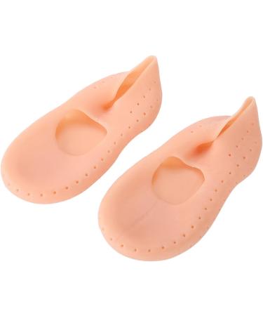Silicone Socks Gel Moisturizing Socks Foot Anti-Cracking Protector Foot Care Tool Prevention Socks Relieve Plantar Fasciitis Pain Heel Bone Spur Pain Soften Dead Skin Dry Cracked Yellowish Pink M - Buy Online on SooperMarket.com