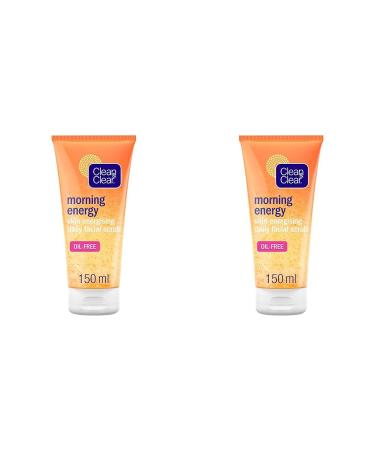 Clean & Clear Morning Energy Skin Energising Daily Facial Scrub 150 ml (Pack of 2) 150 ml (Pack of 2) Energising