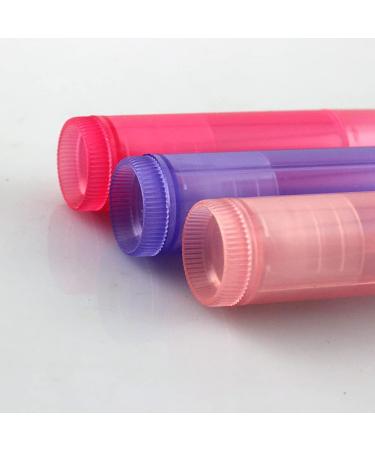 JIHUOO 20pcs 5ML Colorful Empty Lip Balm Tubes | Refillable Lipstick Containers for DIY Beauty - Buy Online on SooperMarket.com
