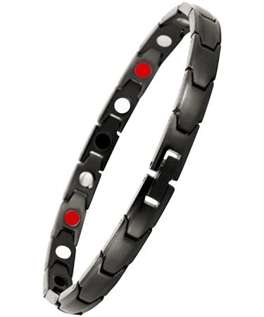 Drainage Magnetic Bracelet Magnetic Bracelet Weight Loss Magnetic Therapeutic Slimming Bracelet Magnetic Drainage Bracelet Promotes Blood Circulation Black
