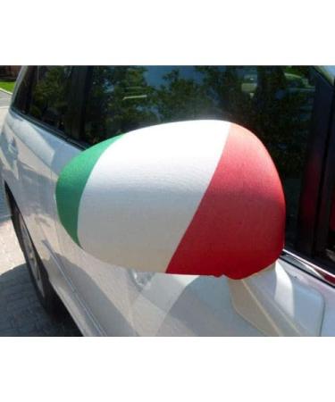 AZ FLAG EXTERIOR MIRROR Flag Italy 2 pieces - ITALIAN car mirror flag - Mirror Car Cover special car
