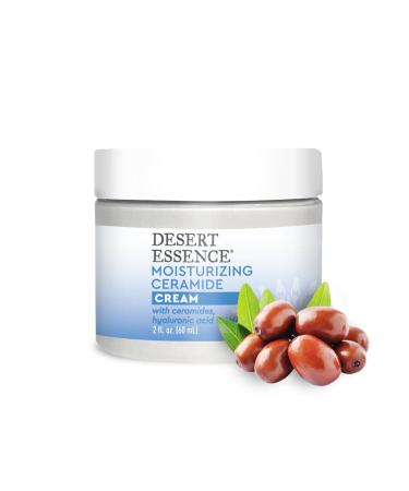 Desert Essence Moisturizing Ceramide Facial Cream - Vegan Gluten-Free Cruelty-Free - Nourish & Rejuvenate Sensitive Skin - Buy Online on SooperMarket.com