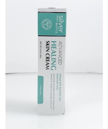 American Biotech Labs Silver Biotics Skin Cream - Nano-Silver & Hyaluronic Acid - Unscented 3.4 oz | Advanced Healing 20 PPM - Buy Online on SooperMarket.com