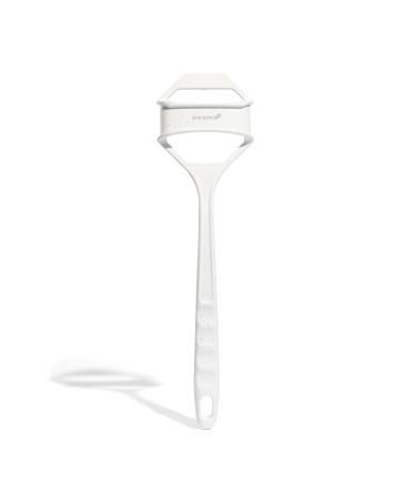 Sud Scrub Extender Handle Back Scrubber Attachment for Silicone Body Scrubber Shower Scrubber for Body Long Handled Scrub Brush for Shower Back Brush for Shower (Speckled White)