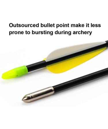 ANTSIR 28 inch Practice Arrows for Beginners - Safety Shaft Blunt Tip - A-Yellow White - Buy Online on SooperMarket.com
