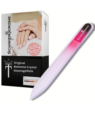 Sword Crown Crystal Glass Nail File Original from the Czech Republic 14cm double-sided 14 cm (1 pack)