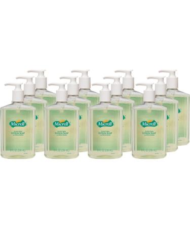 Gojo MICRELL Antibacterial Lotion Soap Light Citrus Scent 8 fl oz Pump Bottle (Pack of 12) 9752-12 Citrus 1 Count (Pack of 12)