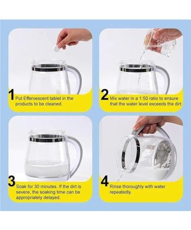 Tablets Bubble Active Oxygen Descaling Scale Remover Tea Water Stain Remover Bubble Active Oxygen Descaling Effervescent Tablets Tea Stain Remover Water Scale Cleaning (20PCS) - Buy Online on SooperMarket.com