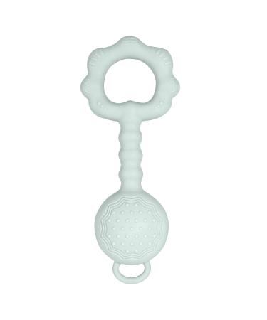 Smarbore Baby Teething Toys for Babies 0-12 Months  Silicone Baby Chewing Toy with Soft Textures for Sensory Exploration and Teething Pain Relief-Nude  Rattle & Sensory Teether Toys Green