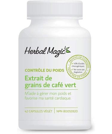 Herbal Magic Green Coffee Bean Extract Jitter-Free Supplement for Women & Men Vegetable Capsules Non-GMO - Buy Online on SooperMarket.com