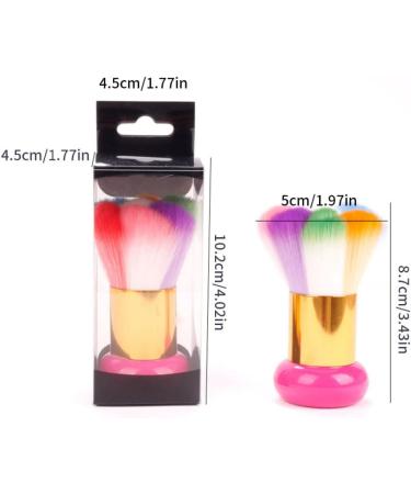 Nail Art Dust Brush Colorful Nail Powder Remover Cleaner Makeup Foundation Brush for Nail Acrylic Uv Gel nail art dust brush - Buy Online on SooperMarket.com
