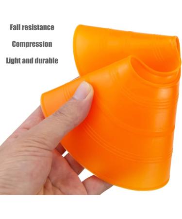 Faxco 50 Pcs Orange Mark Disks with Shelf and Net Bag - Soccer Cones Holder for Training & Field Markers - Outdoor Sports Supplies - Buy Online on SooperMarket.com