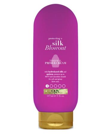Ogx Silk Blowout Thermal Primer Cream 5 Ounce (6 Pack)