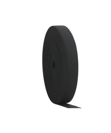 40 Yards 1''inch Black Wide Knit Elastic Spool Flat Heavy Stretchy Elastic Band High Elasticity Knit Band for DIY Sewing Craft Bedspread (1 25mm  Black) 1 25mm Black