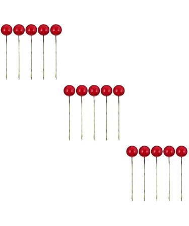 ABOOFAN 432 Pcs Diy Foam Red Fruit Berry Fall Berries for Crafts Red Berries Nativity Decor Faux Berries Branches Christmas Tree Filler Christmas Craft Wreath Pick Artificial Accessories