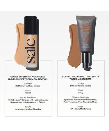 Saie Slip Tint SPF 35 Tinted Moisturizer - Light Coverage & Hydrating Sunscreen | Shade 07 Medium to Tan - Buy Online Now - Buy Online on SooperMarket.com