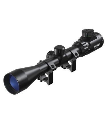 Pinty 3-9X40 Red Green Rangefinder Illuminated Optical Rifle Scope