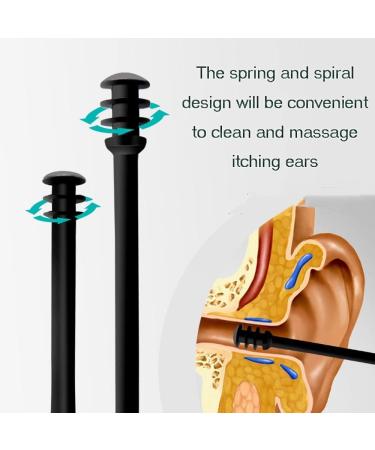 6pcs/set Stainless Steel LED Ear Wax Pickers - Black Earpick Wax Remover Curette Spoon Cleaner Tool - Buy Online on SooperMarket.com