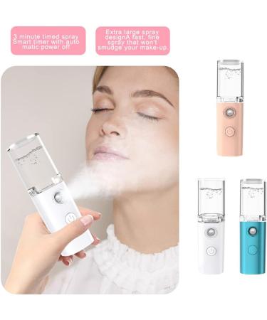 Dajidafu Plastic Facial Sprayer 250mAh Portable Cold Mist LED Face Humidifier Home Hotel Camping Nebulizer Skin Care Equipment - Buy Online on SooperMarket.com